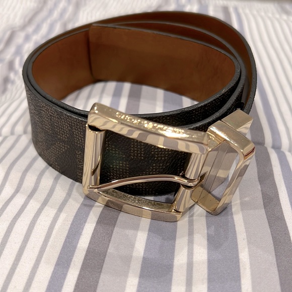 🤎Michael Kors Signature Logo Reversible Belt in Size Small - Unisex - Picture 6 of 8